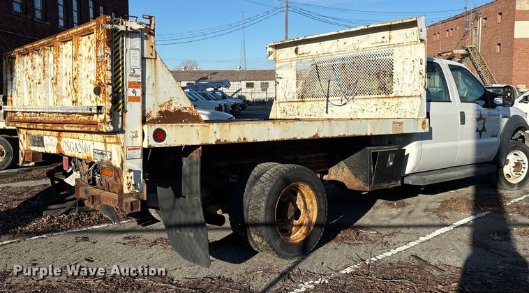 image for item NO9681 2006 Ford F450 Super Duty Crew Cab dump flatbed truck