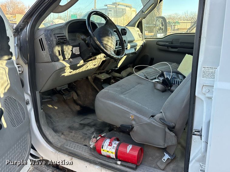 image for item NO9681 2006 Ford F450 Super Duty Crew Cab dump flatbed truck