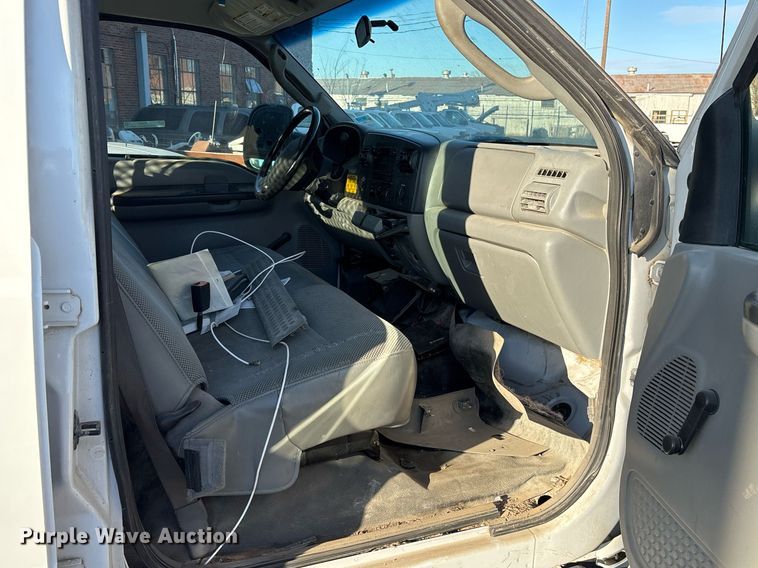 image for item NO9681 2006 Ford F450 Super Duty Crew Cab dump flatbed truck