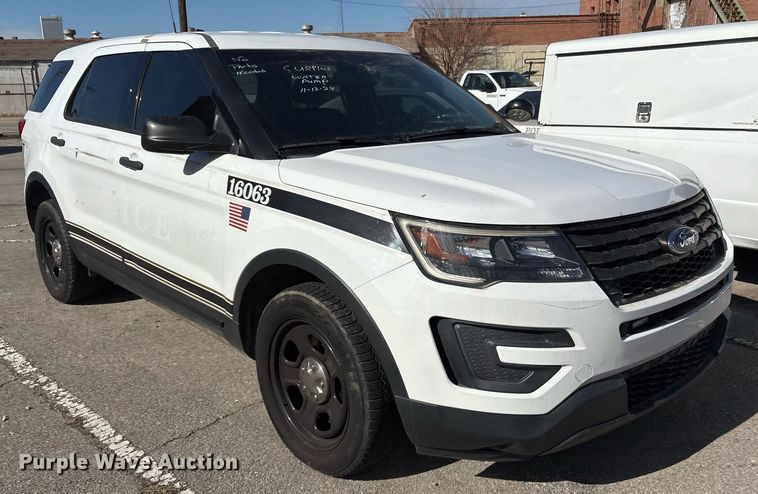image for item NO9687 2016 Ford Explorer Police Interceptor SUV