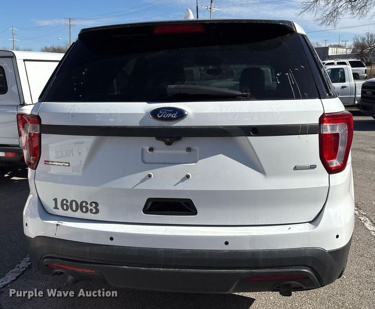 image for item NO9687 2016 Ford Explorer Police Interceptor SUV