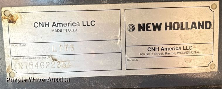 image for item NO9691 New Holland L175 skid steer loader
