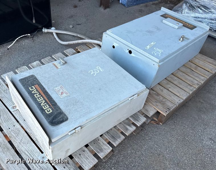 image for item NO9700 (2) Generac transfer switches