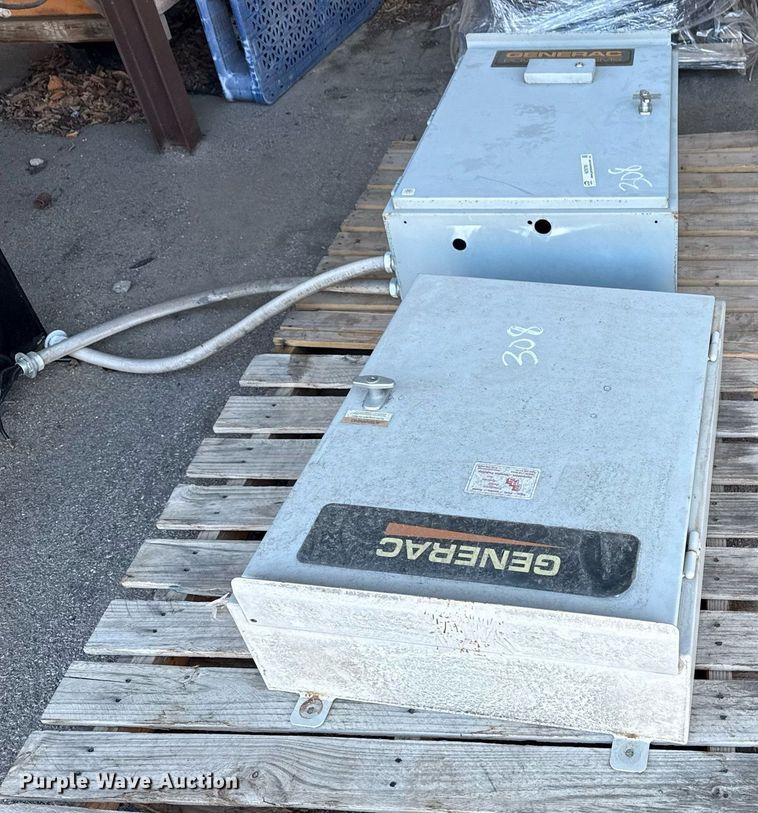 image for item NO9700 (2) Generac transfer switches