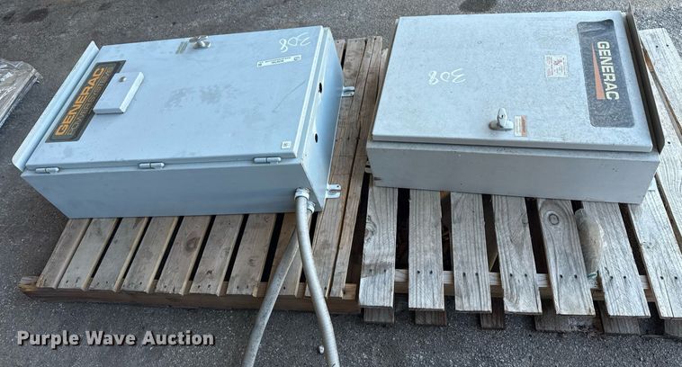 image for item NO9700 (2) Generac transfer switches