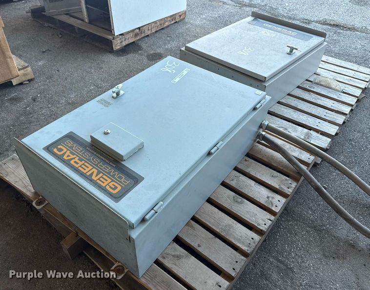 image for item NO9700 (2) Generac transfer switches
