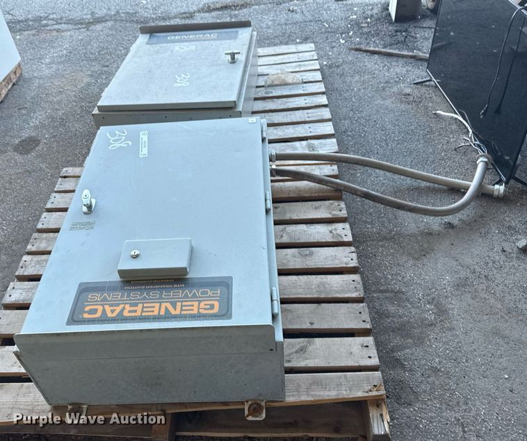 image for item NO9700 (2) Generac transfer switches