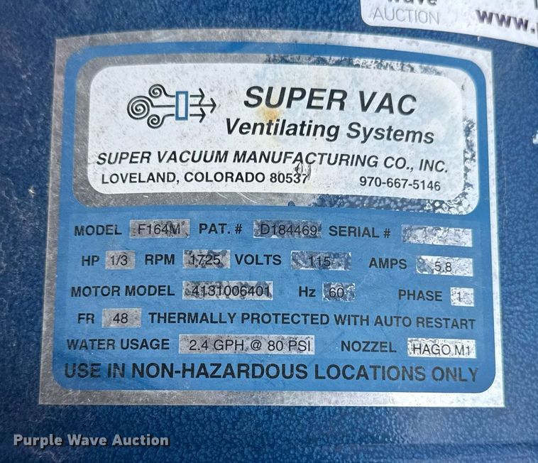 image for item NO9704 (5) Super Vac fans