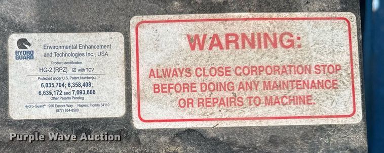 image for item NO9707 Hydro-Guard HG-2 RPZ direct discharge unit