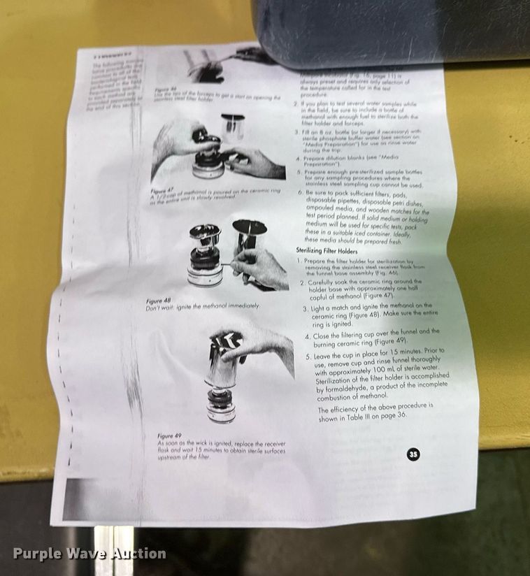 image for item NO9719 Millipore OM-134 water testing kit 