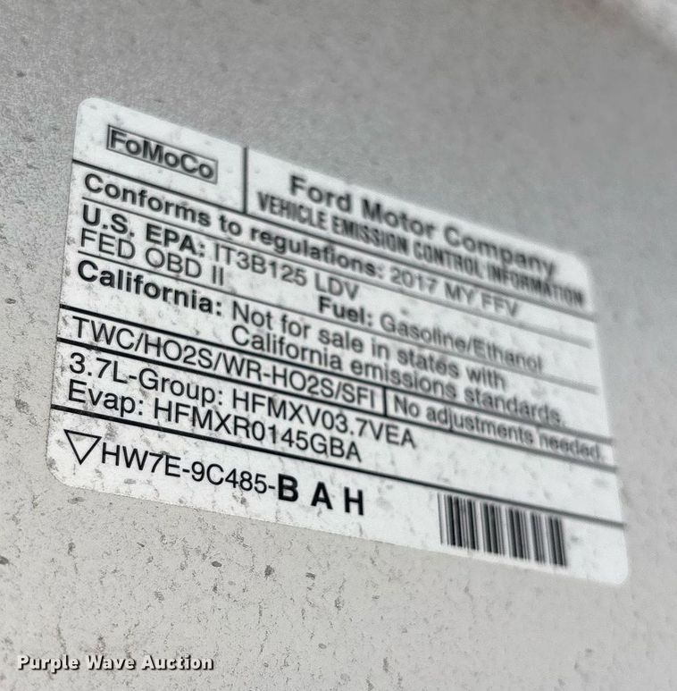 image for item NO9722 2017 Ford Taurus Police Interceptor