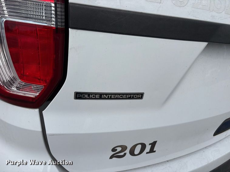 image for item NO9723 2017 Ford Explorer Police Interceptor SUV