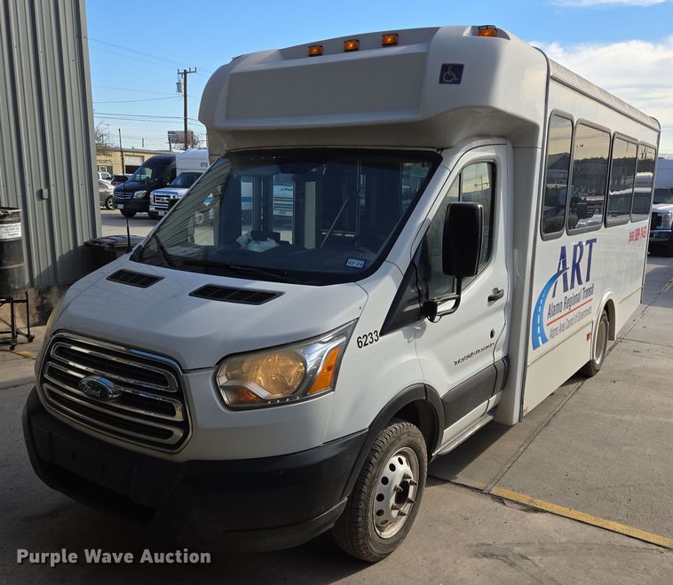 image for item NQ9191 2018 Ford Transit 350 shuttle bus