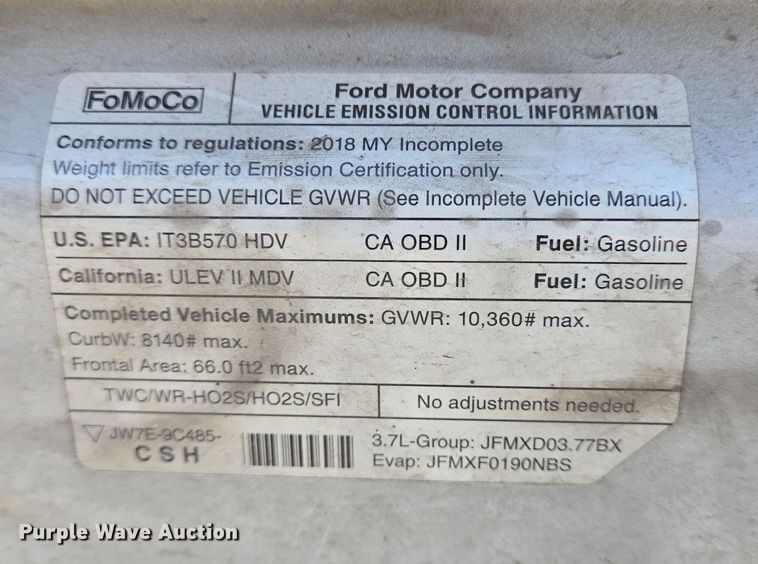 image for item NQ9192 2018 Glaval Ford Transit 350 shuttle bus