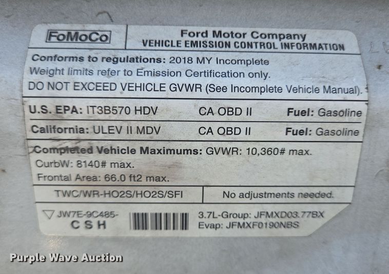 image for item NQ9193 2018 Glaval Ford Transit 350 shuttle bus