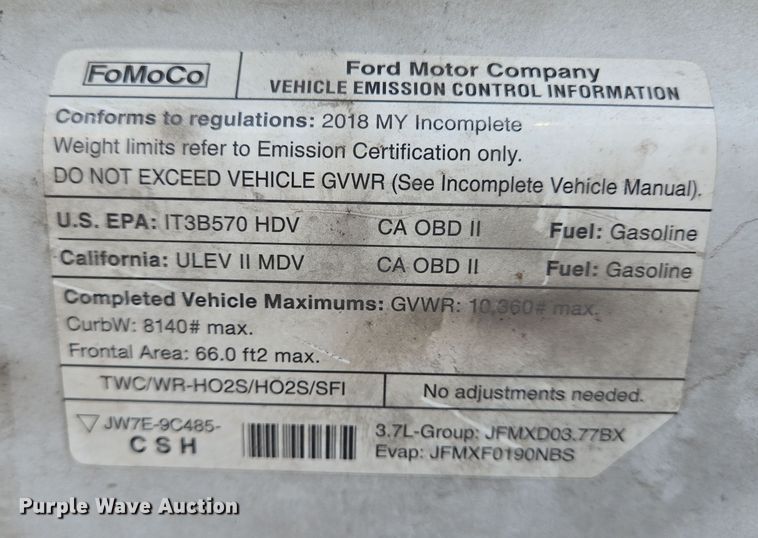 image for item NQ9195 2018 Glaval Ford Transit 350HD shuttle bus