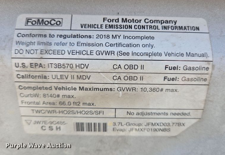 image for item NQ9196 2018 Glaval Ford Transit 350 shuttle bus