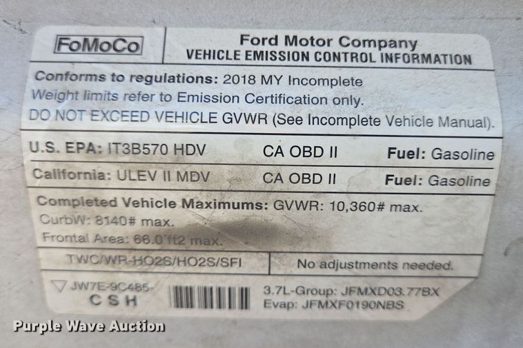 image for item NQ9198 2018 Glaval Ford Transit 350 shuttle bus