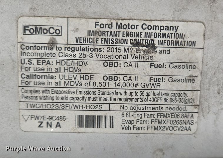 image for item NQ9201 2015 Eldorado Ford E350 Super Duty shuttle bus