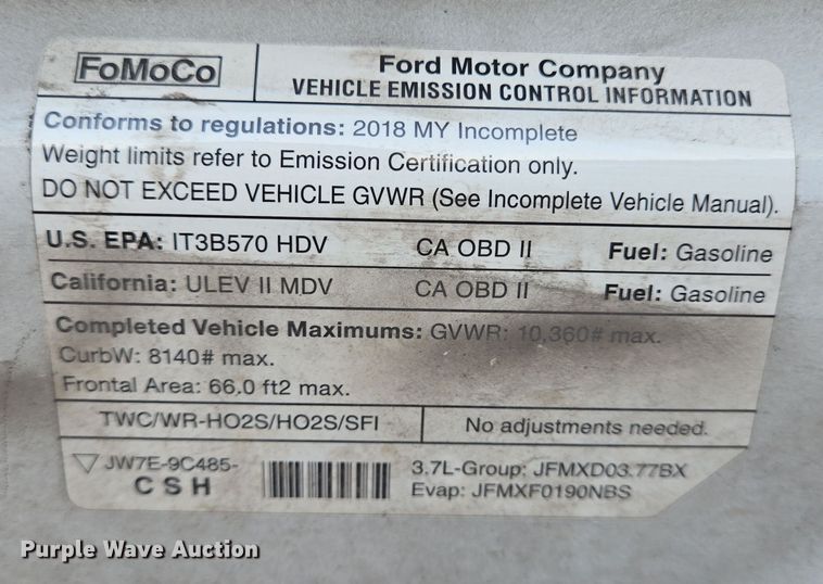 image for item NQ9206 2018 Glaval Ford Transit 350 shuttle bus