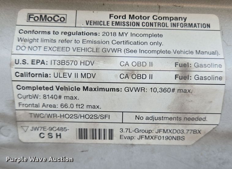 image for item NQ9207 2018 Glaval Ford Transit 350 shuttle bus