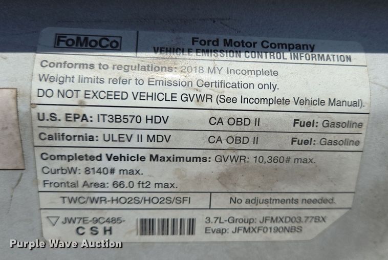 image for item NQ9209 2018 Glaval Ford Transit 350 shuttle bus