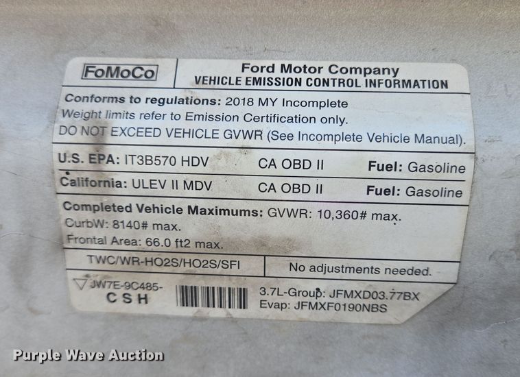 image for item NQ9210 2018 Glaval Ford Transit 350 shuttle bus