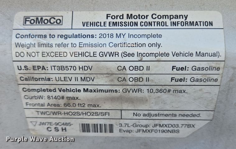 image for item NQ9211 2018 Glaval Ford Transit 350 shuttle bus