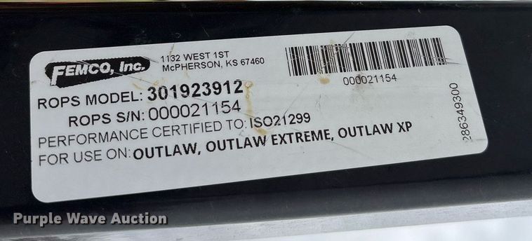 image for item OB9412 2018 Bad Boy Outlaw XP ZTR lawn mower