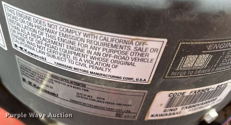 image for item OB9415 2008 Bad Boy Z 26HP Pro Series ZTR lawn mower