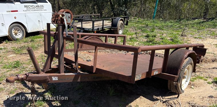 image for item OB9428 1994 Texas Bragg 6x8P utility trailer