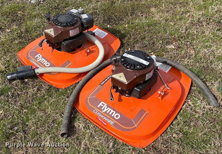 image for item OB9444 (2) Flymo Cushionaire lawn mowers