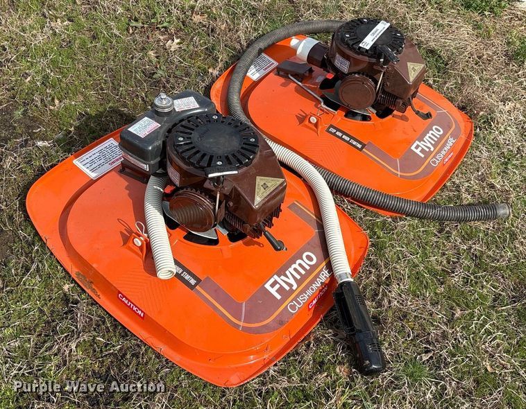 image for item OB9444 (2) Flymo Cushionaire lawn mowers