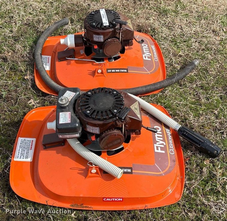 image for item OB9444 (2) Flymo Cushionaire lawn mowers