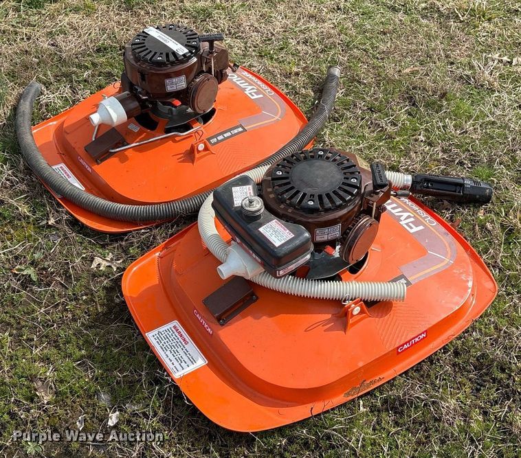 image for item OB9444 (2) Flymo Cushionaire lawn mowers