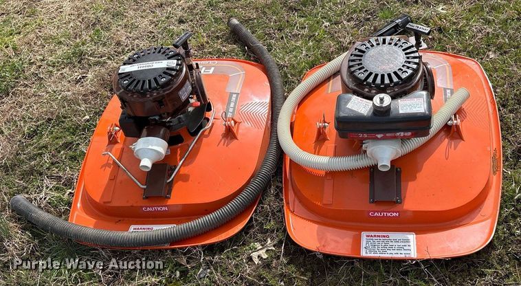 image for item OB9444 (2) Flymo Cushionaire lawn mowers