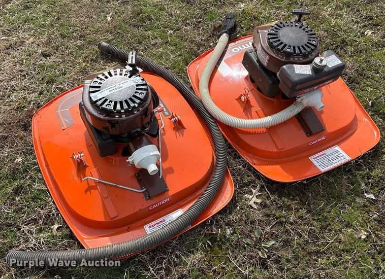 image for item OB9444 (2) Flymo Cushionaire lawn mowers