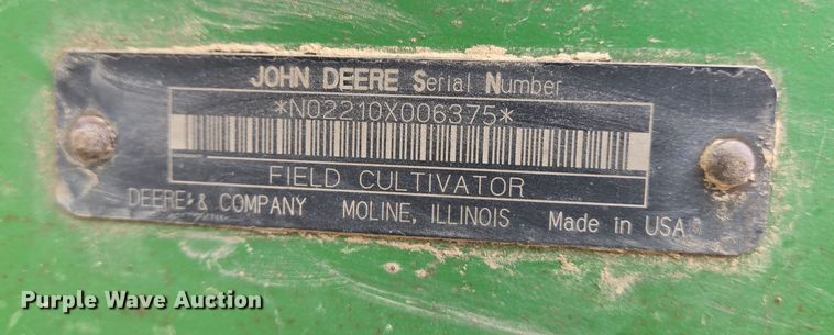image for item DS5296 John Deere 2210 field cultivator