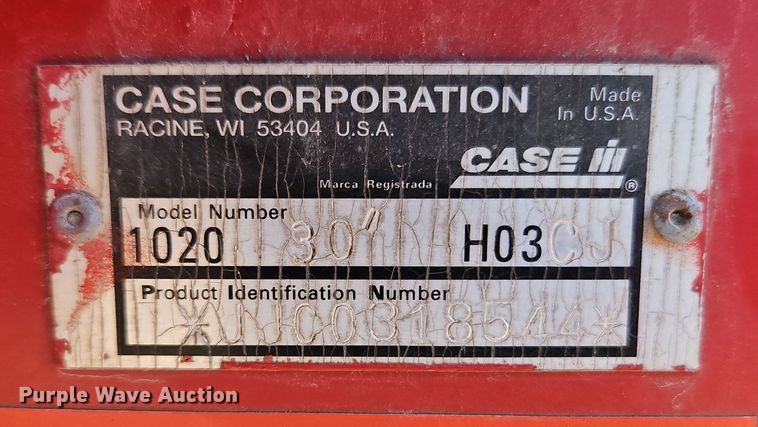 image for item DT7626 1998 Case 1020 30' H03JC flex head