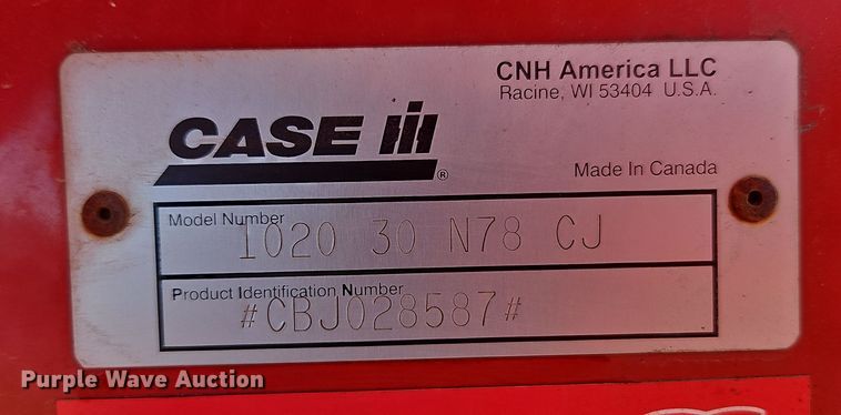 image for item DT7628 2006 Case 1020 30' N78 CJ flex head