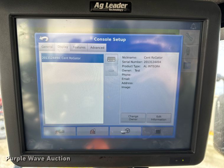 image for item DU3360 2012 Rogator RG1100 sprayer