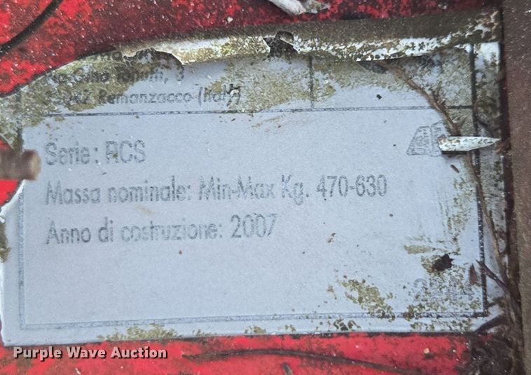 image for item DW1853 2007 Tonutte RCS8 hay rake