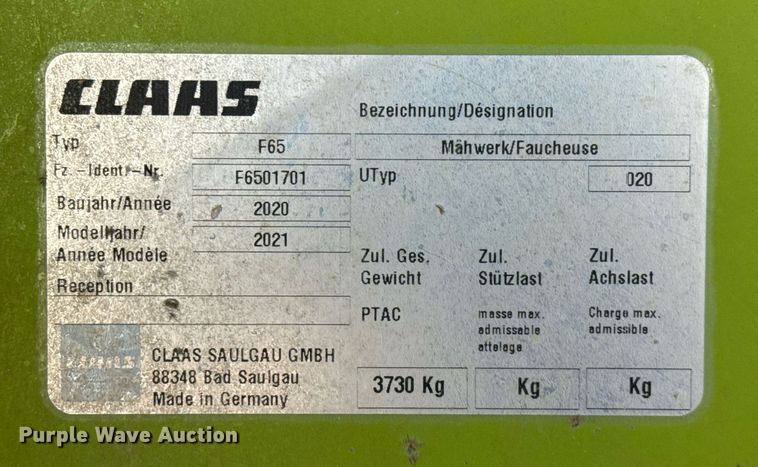 image for item ED5569 (2) Claas Disco swather/ windrowers