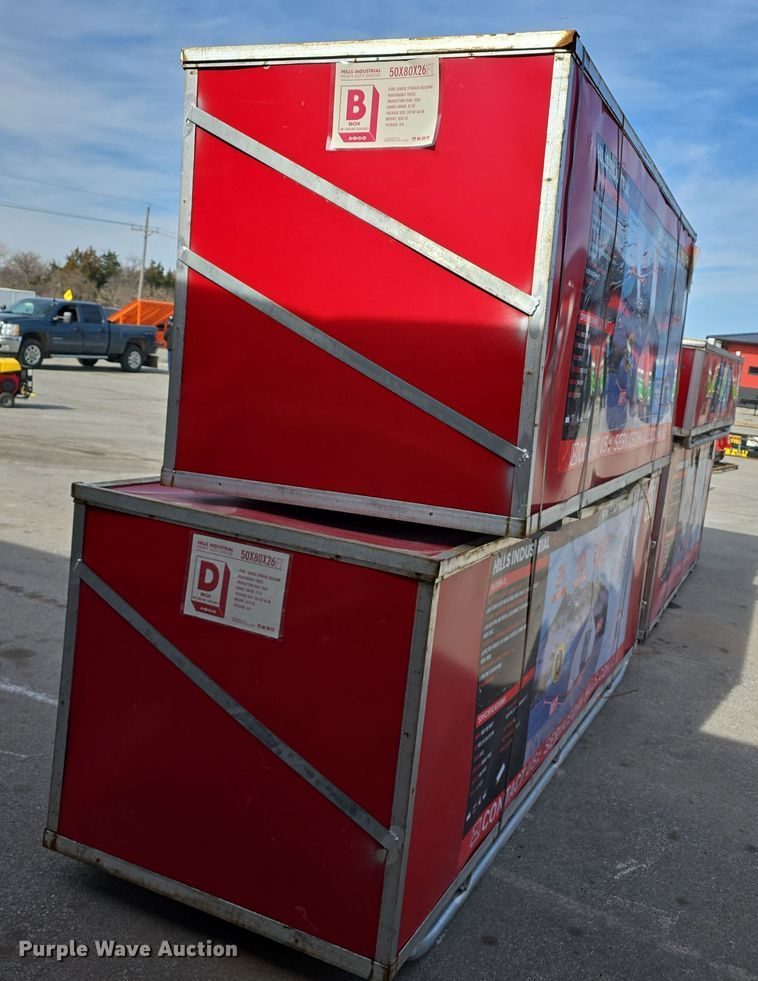 image for item EH8745 2024 Hills Industrial W50*L80*H26FT truss arch storage shelter 