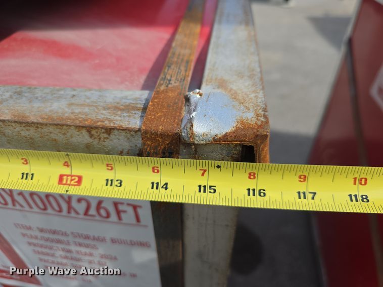 image for item EH8745 2024 Hills Industrial W50*L80*H26FT truss arch storage shelter 