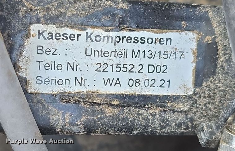 image for item EH8746 2021 Kaeser M17A air compressor