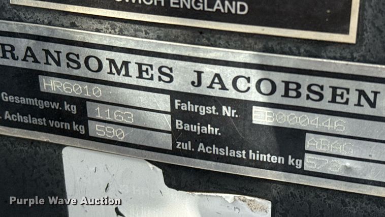 image for item EJ3509 Jacobsen HR6010 lawn mower