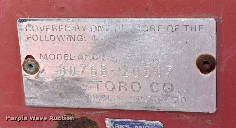 image for item EJ3512 Toro Groundsmaster 325-D lawn mower