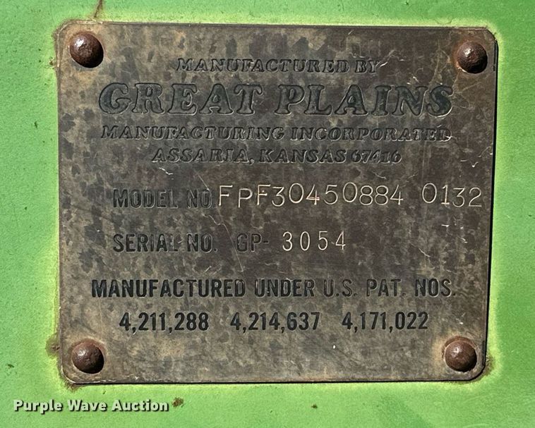 image for item EK0434 Great Plains Full Press 30 grain drill