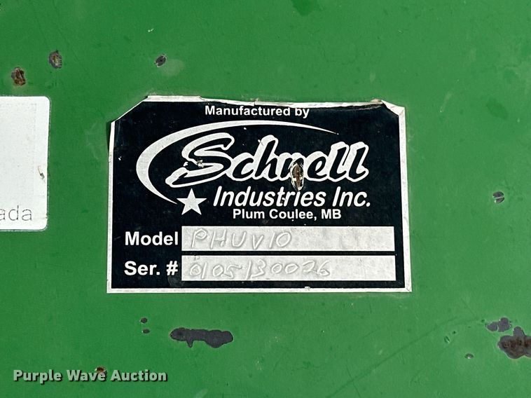 image for item EK0509 Schnell Industries PHUV10 planter hitch attachment